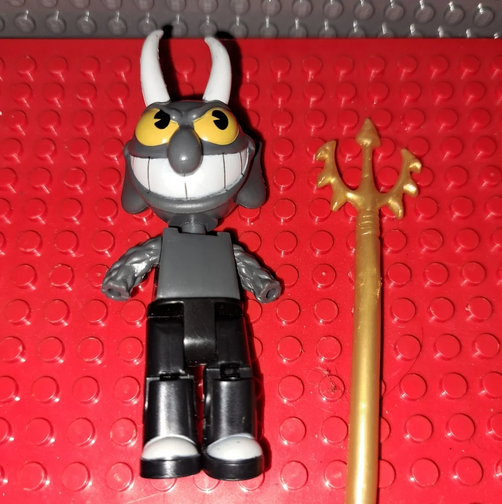 Cuphead devil lego figure